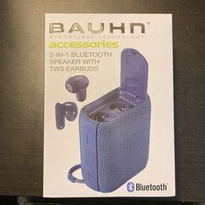 Bluetooth speaker with earbuds